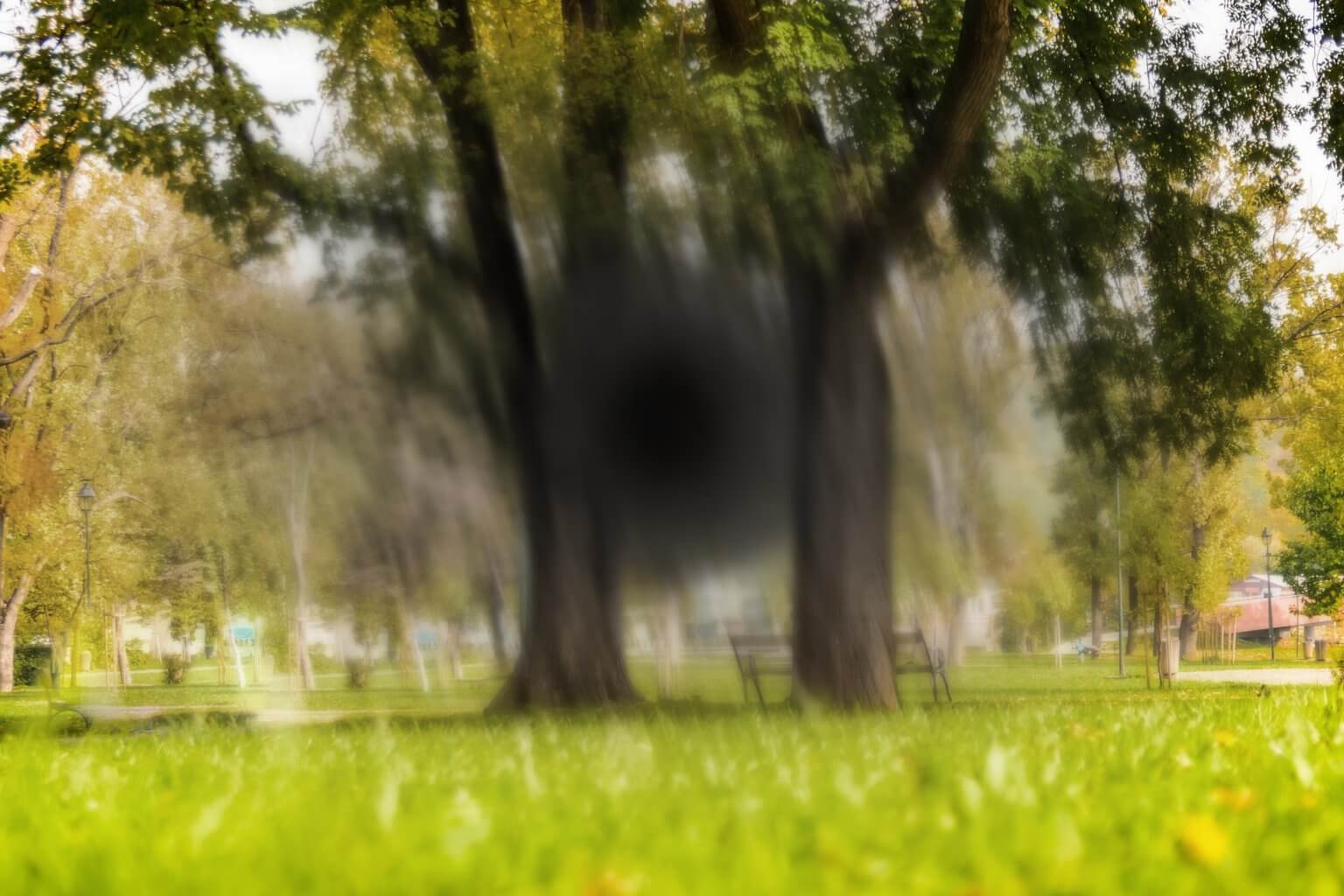 Bei Geschlossenen Augen Kreise Sehen